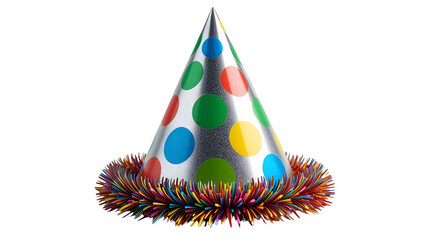 Celebrate birthday party with colorful hat for happy birthday party celebration and fun moments at party on transparent background