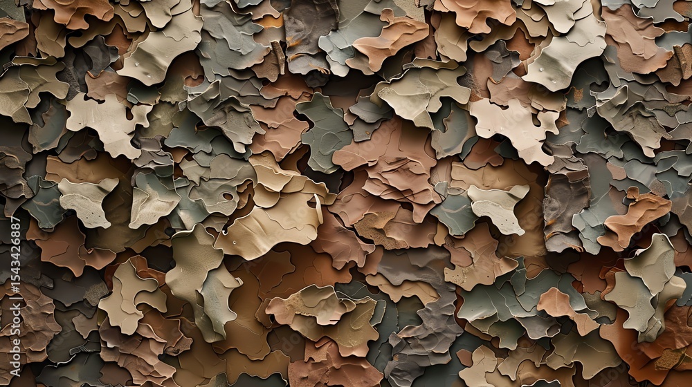 Poster abstract camouflage background with a variety of colors and textures. the perfect backdrop for your 