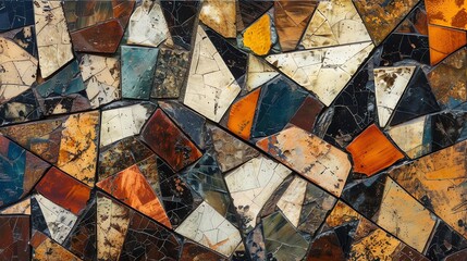 Abstract background of small pieces of marble in different colors.