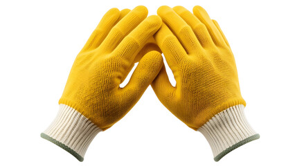 Yellow work gloves safety gloves gardening gloves construction gloves protective gloves for sale online 100 char on transparent background