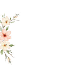 watercolor bouquet of pink flowers