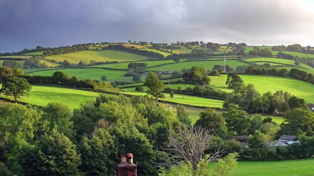 Exmoor National park  landscape , Somerset, UK	