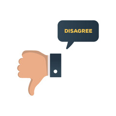 call to action of dislike sign and symbol