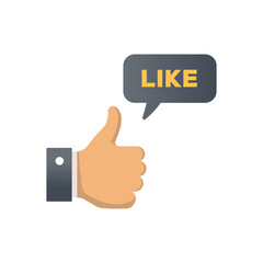 call to action of like sign and symbol