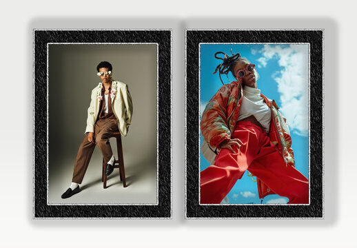 Minimal Photo Frame Mockup Template for Interior Wall Art Display, Branding, or Poster Presentation