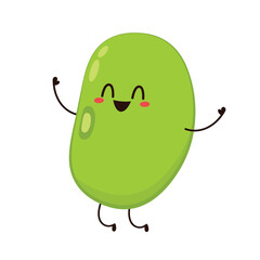 Mung Bean vector. Mung Bean character design.