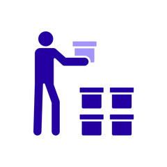 Icon a carry box, isolated against a clean background.