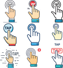 Tap Finger Interaction Icon