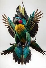 Fototapeta premium blue and yellow macaw