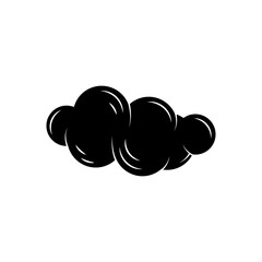 clouds icon over white background. flat style, vector illustration.