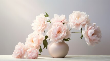 pink flowers in a vase