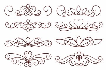 Fototapeta premium Elegant Vintage Floral Border Vector Design for Invitations and Decor