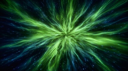 Green Energy Burst Abstract