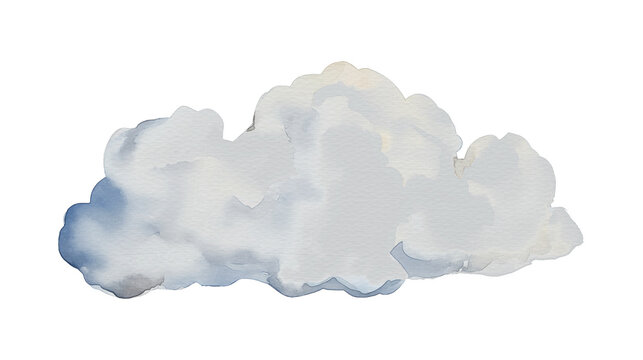 pastel watercolor, gentle coud