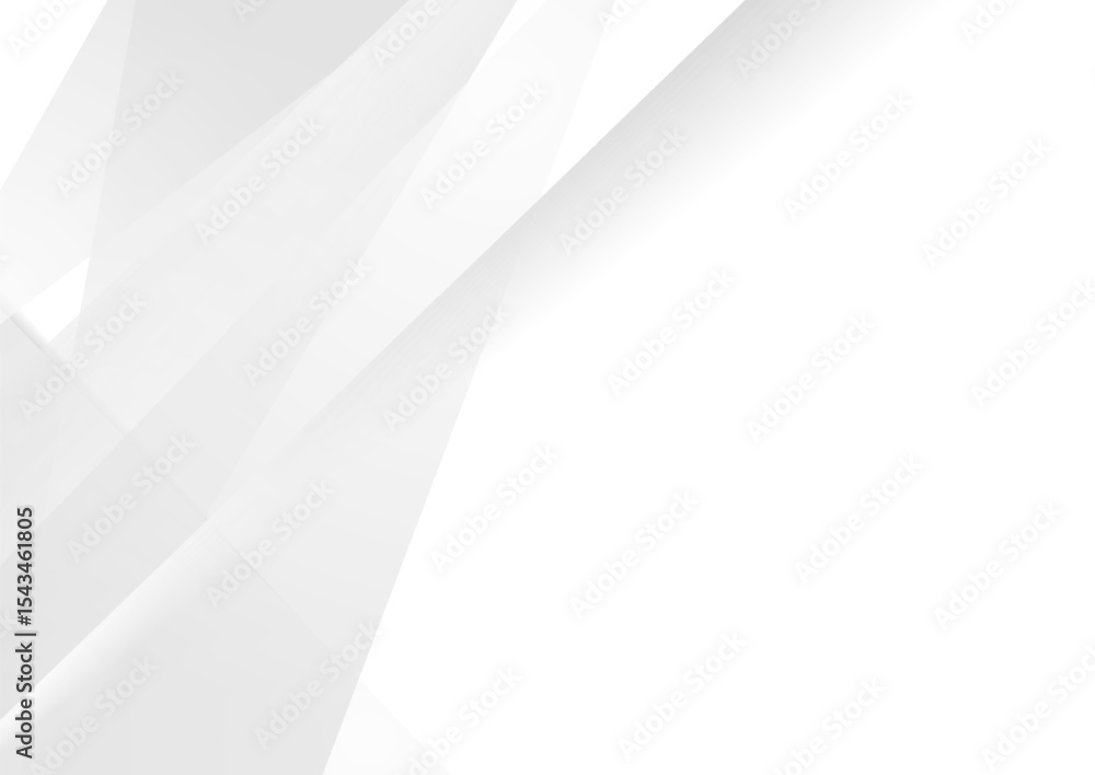 Poster grey white glossy stripes abstract minimal tech background. concept low poly vector design