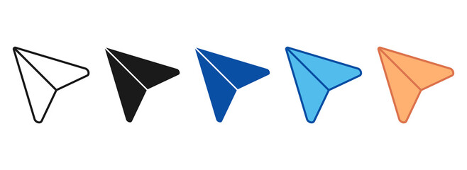 Paper Icon Set Multiple Style Collection