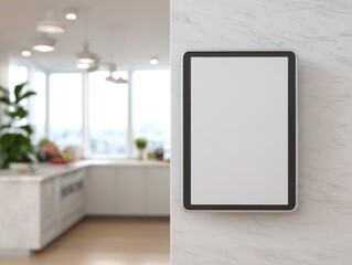Recipe Mockup on an iPad in a Smart Kitchen