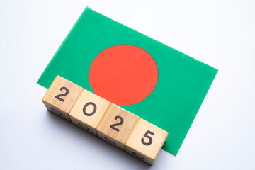 2025, Bangladesh, Bangladesh flag with date block, Concept, Important events for Bangladesh in the...