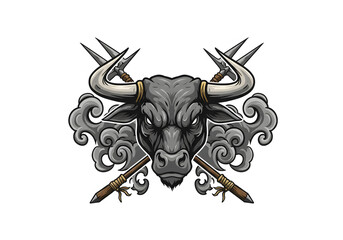 bull with horns