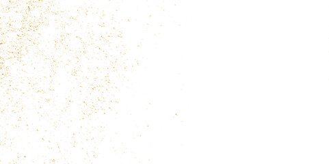 Abstract golden confetti falling down bokeh glitter and zigzag ribbon on transparent background. Design for holyday and celebration background. Vector illustration.


