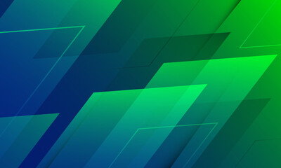 Obraz premium Abstract blue and green geometric background. Eps10 vector