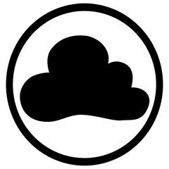 Playful Silhouette designed circular logo