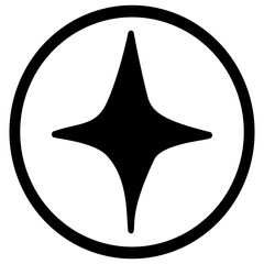 Playful Silhouette designed circular logo