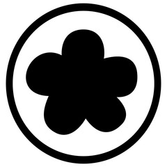 Playful Silhouette designed circular logo