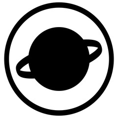 Playful Silhouette designed circular logo