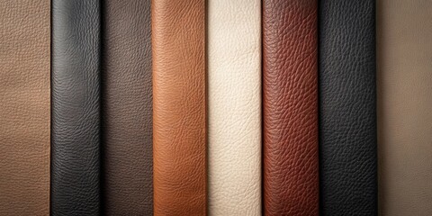 A Diverse Collection of Luxurious Leather Textures in a Variety of Rich, Earthy Tones and Shades