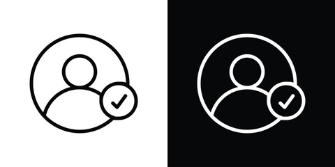 Authentication icon filled flat sign concept for web design.