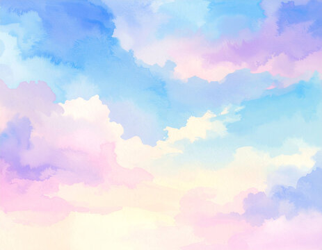 虹色の空