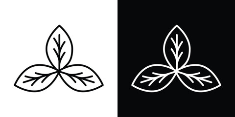 Basil icon filled flat sign concept for web design.