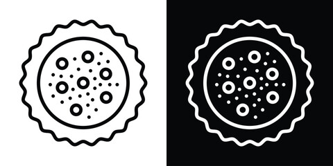 Biscuit icon filled flat sign concept for web design.