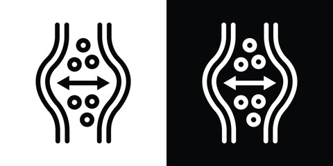 Blood clot pressure icon filled flat sign concept for web design.