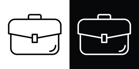 Briefcase icon filled flat sign concept for web design.