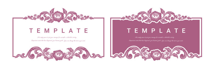 Elegant frame vector, Eastern style, Golden outline floral border, decorative adornment for invitations and greeting cards.