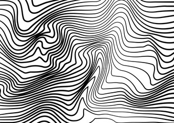 Vector background of abstract fluid lines