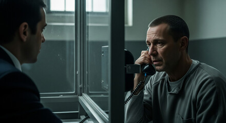 Interrogation Scene in a Police Station