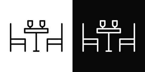 Cafeteria icon filled flat sign concept for web design.