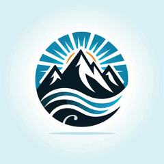 mountain logo image vector template