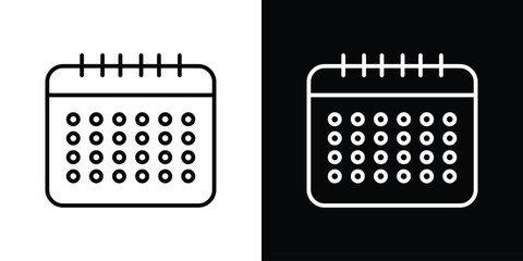 Calendar icon filled flat sign concept for web design.