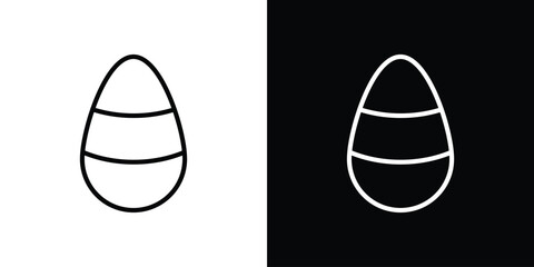 Candy Corn icon filled flat sign concept for web design.