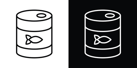 Canned food icon filled flat sign concept for web design.