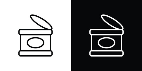 Canned food icon filled flat sign concept for web design.