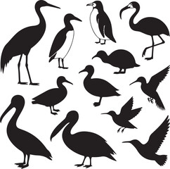 Pelican Standing on Pier Silhouette

Flying Pelican Over Water Vector Design

Pelican with Open Beak Silhouette Art

Coastal Pelican Resting Scene Vector

Pelican in Flight Silhouette Illustration