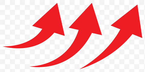 Set of curved arrows isolated on white background. Curved arrows, hand drawn curved arrows. Collection of pointers. Vector illustration.