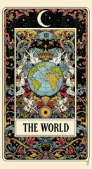 The World Tarot Card Illustration