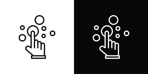 Choice icon filled flat sign concept for web design.