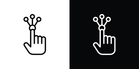 Choice icon filled flat sign concept for web design.